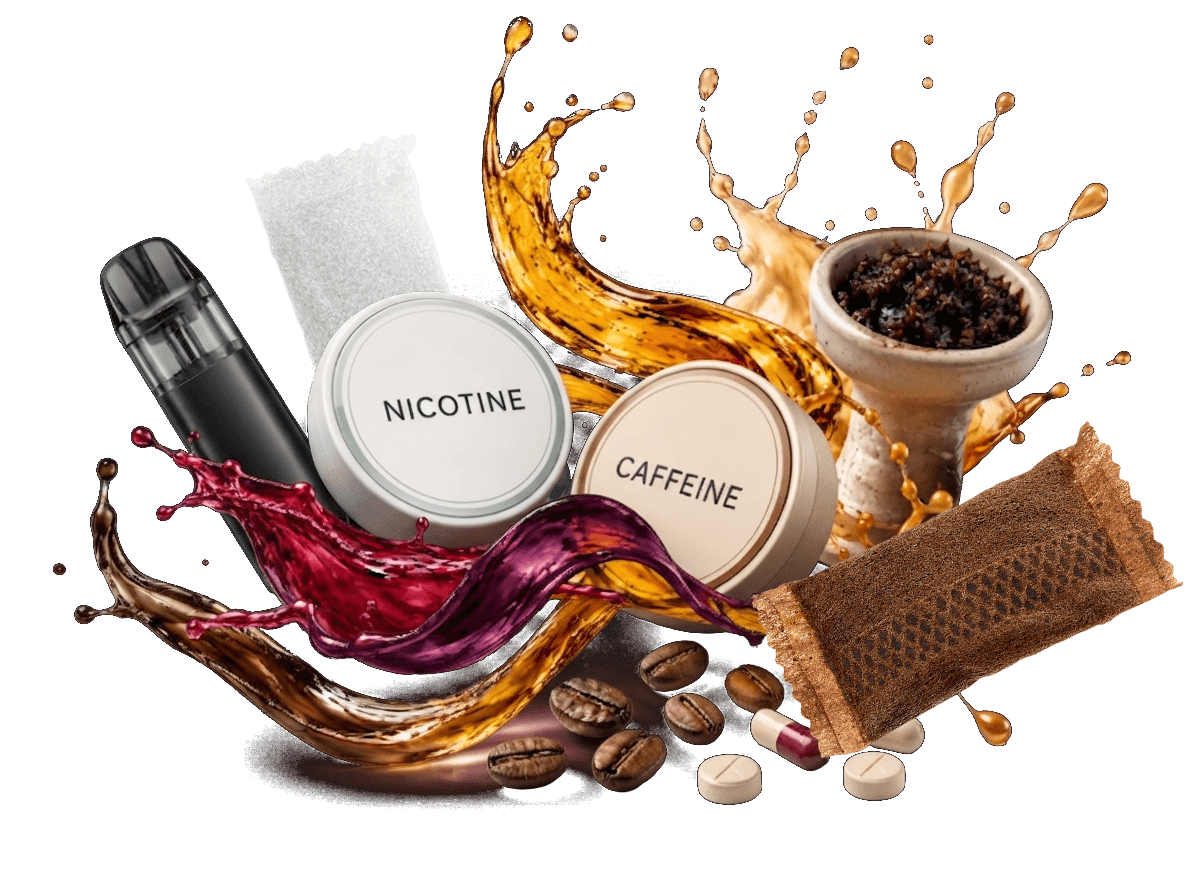 Food application composition with beverage, cream, coffee, and confectionery